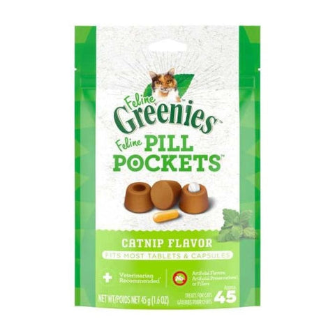 Greenies, Greenies Pill Pockets Cat Catnip Treats, 1.6 Oz