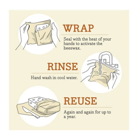 Bees Wrap, Honeycomb Single Medium Wrap, 1 Count