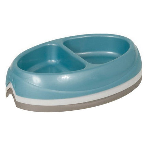 Petmate, Petmate Ultra Lightweight Double Diner Cat Bowl, Assorted, 1 Each/Small
