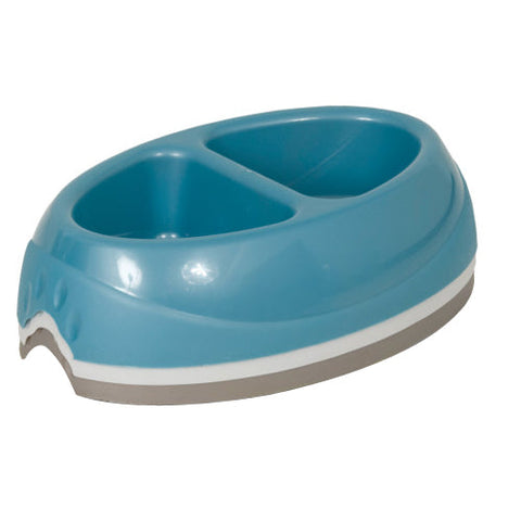 Petmate, Petmate Ultra Double Diner Dog Bowl, Lightweight, Assorted, 1 Each/Large