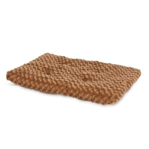 Petmate, Petmate Plush Kennel Dog Mat, Tobacco Brown, 1 Each/28 in X 18 in