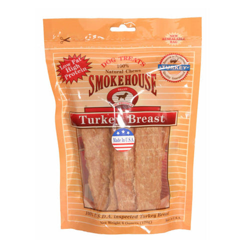 Smokehouse, Smokehouse USA Made Turkey Breast Dog Treat, 1 Each/6 Oz