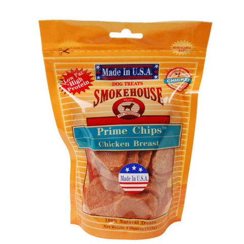 Smokehouse, Smokehouse USA Made Prime Chips Dog Treat, Chicken, 1 Each/4 Oz