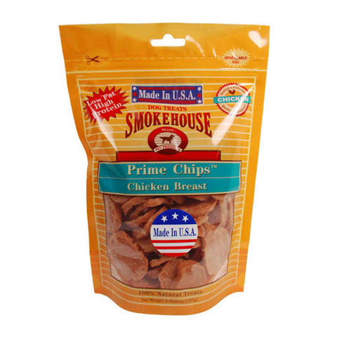 Smokehouse, Smokehouse USA Made Prime Chips Dog Treat, Chicken, 1 Each/8 Oz