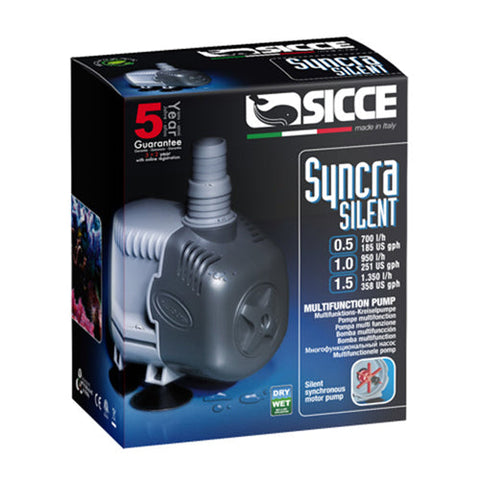 Sicce, Sicce SYNCRA SILENT 0.5 Pump - 185 GPH, 1 Each