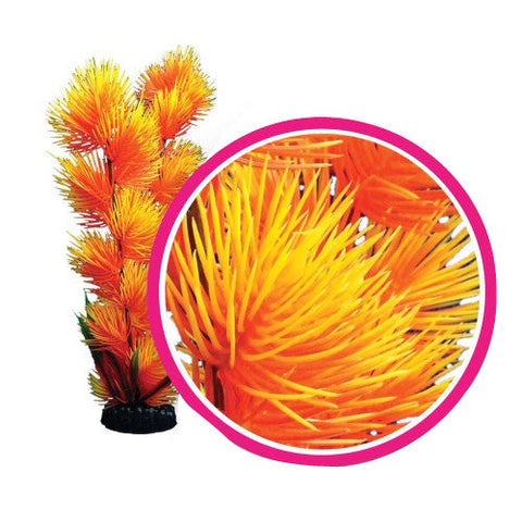 Weco, Weco Products Dream Series Pom Pom Aquarium Plant, Orange, 1 Each/12 in