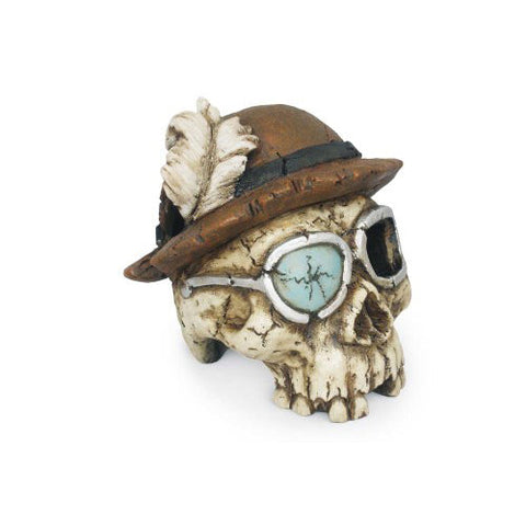 Weco, Weco Products Wecorama Catacombs One-Eyed Skull Aquarium Ornament, Brown, Beige, 1 Each