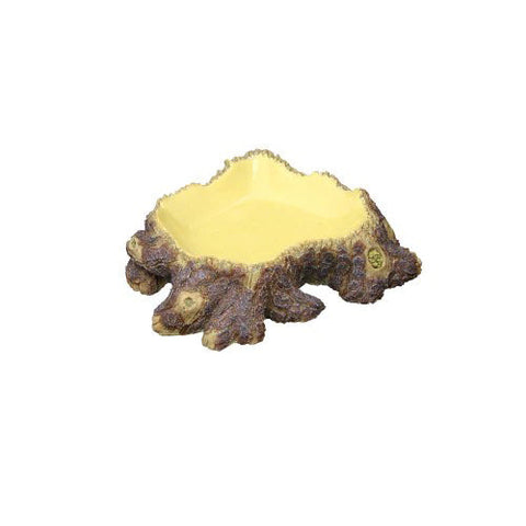 Weco, Weco Products Wecorama Serengeti Silver Pine Water Corner, Yellow, Brown, 1 Each/7.6 in X 7.6 in X 1.8 in