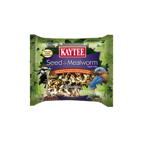 Kaytee, Kaytee Seed & Mealworm Cake, 1 Each/6 Oz