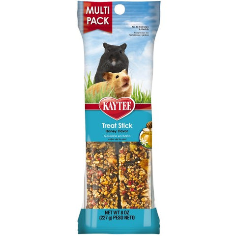 Kaytee, Kaytee Treat Stick Honey Flavor -- Hamster and Gerbil Value Pack, 1 Each/8 Oz