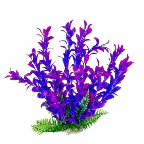 Aquatop, Aquatop Hygro Aquarium Plant with Weighted Base, Pink, Purple, 1 Each/12 in