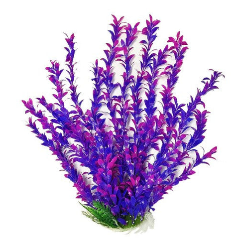 Aquatop, Aquatop Hygro Aquarium Plant with Weighted Base, Pink, Purple, 1 Each/20 in