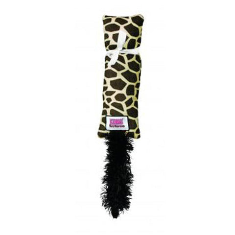 Kong, KONG Kickeroo Plush Pattern 1 Catnip Cat Toy, Brown, 1 Each/One Size