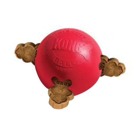 Kong, KONG Bisquit Ball Dog Toy, Red, 1 Each/Small