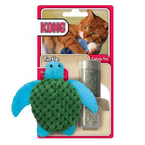 Kong, KONG Refillables Catnip Turtle Cat Toy, Green, 1 Each/One Size
