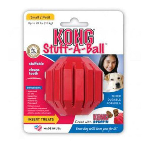 Kong, KONG Stuff-A-Ball Dog Toy, Red, 1 Each/SM, 2.5 in