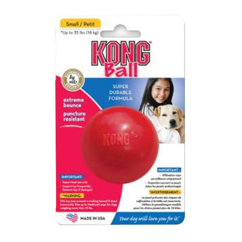 Kong, KONG Ball Dog Toy, Red, 1 Each/Small