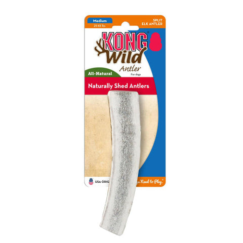 Kong, KONG Wild Antler Dog Chew, Split, 1 Each/Medium