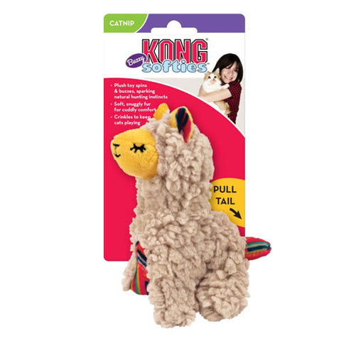 Kong, KONG Softies Buzzy Llama Catnip Toy, Beige, 1 Each/One Size