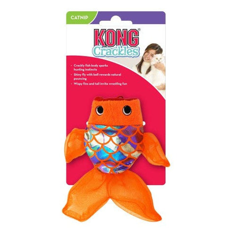 Kong, KONG Crackles Gulpz Catnip Toy, Orange, 1 Each/One Size