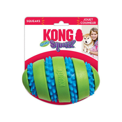 Kong, KONG Squeezz Goomz Football Dog Toy, 1 Each/Large