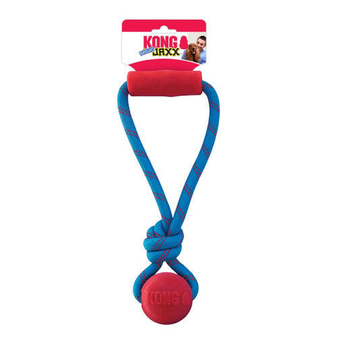 Kong, KONG Jaxx Brights Tug with Ball Dog Toy, Assorted, 1 Each/Medium