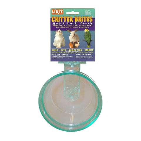 Lixit, Lixit Quick Lock Critter Brite Crock for Small Animals, Assorted, 1 Each/10 Oz