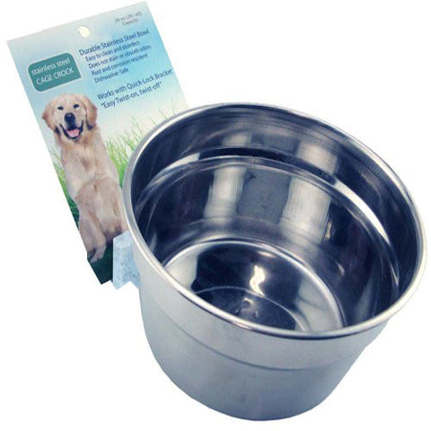 Lixit, Lixit Stainless Steel Dog Crock, Silver, 1 Each/20 Oz