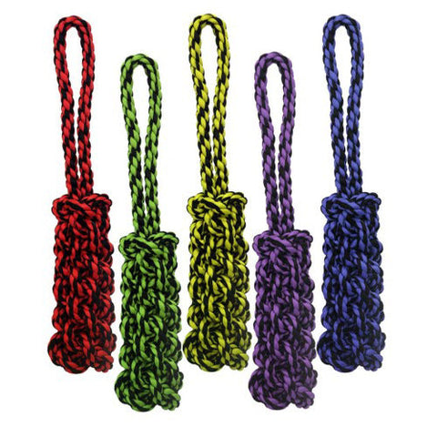 Multipet, Multipet Nuts for Knots Rope Tug with Braid, Assorted, 1 Each/16 in