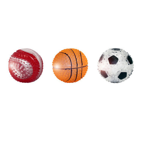 Multipet, Multipet TPR Sport Light Up Balls Dog Toy, Baseball, Assorted, 1 Each/2.5 in