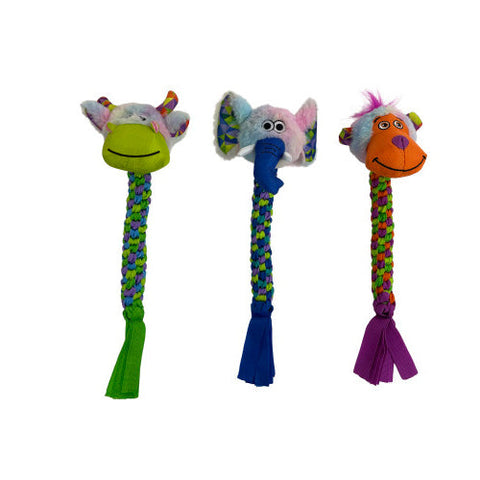 Multipet, Multipet Pet Envy Braided Rope Animals, Assorted, 1 Each/15 in