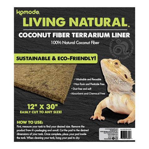 Komodo, Komodo Living Natural Coconut Fiber Terrarium Liner, 1 Each/12In X 30 in