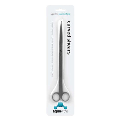 aquavitro, aquavitro Stainless Steel Curved Shears Aquarium Tool, Silver, 1 Each/10 in