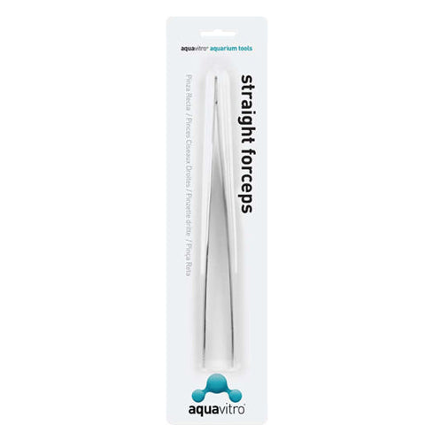 aquavitro, aquavitro Stainless Steel Straight Forceps Aquarium Tool, Silver, 1 Each/10 in