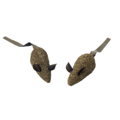 Spot, Spot 100% Catnip Candy Mice Cat Toy, Brown, 1 Each/3.5 in, 2 Pack