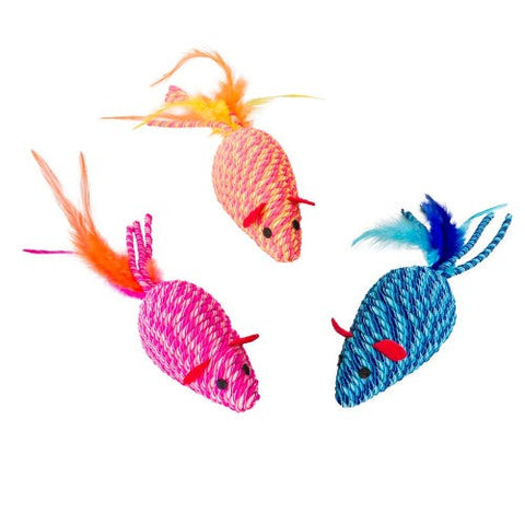 Spot, Spot Elasteeez Mouse & Feathers Cat Toy, Assorted, 1 Each