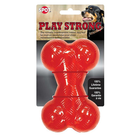Spot, Spot Play Strong Bone Dog Toy, 1 Each/5.5 in, Medium
