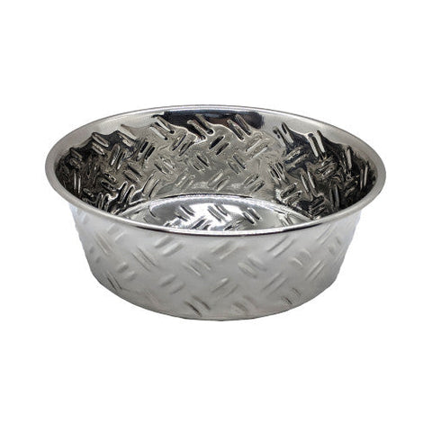 Spot, Spot Criss-Cross Stainless Steel No-Skid Dog Bowl, 1 Each/32 Oz