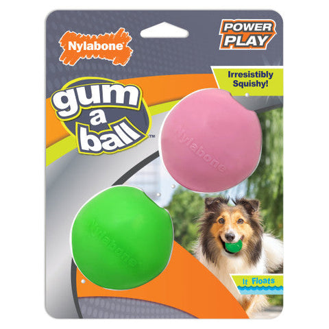 Nylabone, Nylabone Power Play Gum-a-Ball toy for Dogs, Gum-a-Ball, 1 Each/One Size (2 Count)