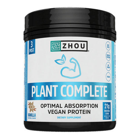 Zhou Nutrition, Plant Complete Vanilla, 540 Grams