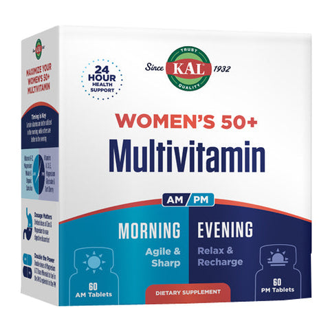 Kal, Multivitamin Am/Pm Women's 50+, 2x60 Caps
