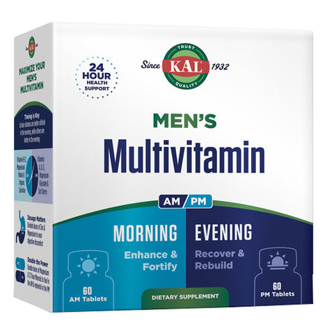 Kal, Multivitamin Am/Pm Men's, 2x60 Caps