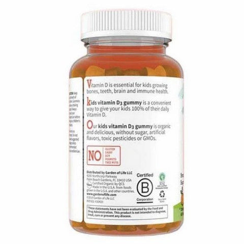 Garden of Life, Kids Organic Vitamin D3 Orange, 60 Gummies