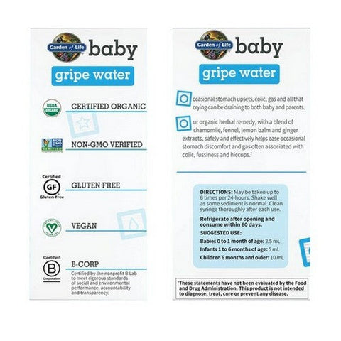 Garden of Life, Organic Baby Gripe Water, 4 Oz