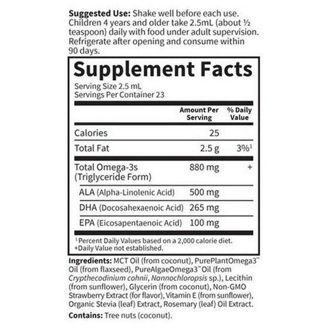 Garden of Life, kids plant omega-3 Strawberry, 2 Oz