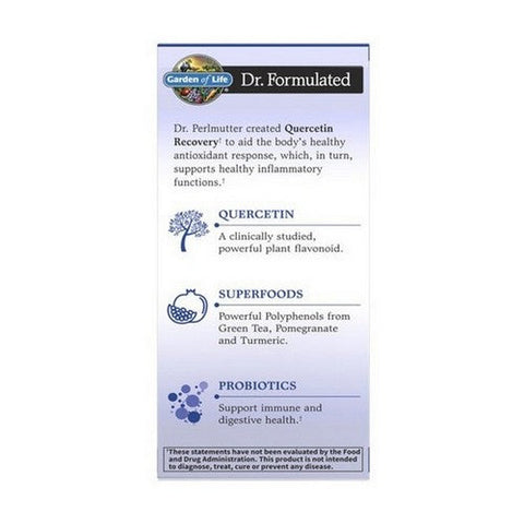 Garden of Life, Dr. Formulated Quercetin Recovery, 30 Tabs