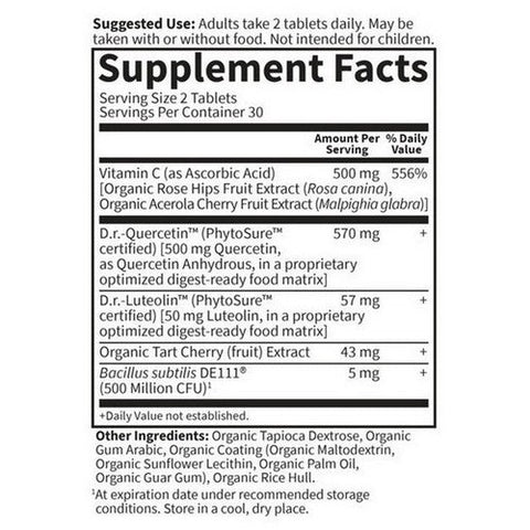 Garden of Life, Dr. Formulated Quercetin Drop Uric Acid, 60 Tabs