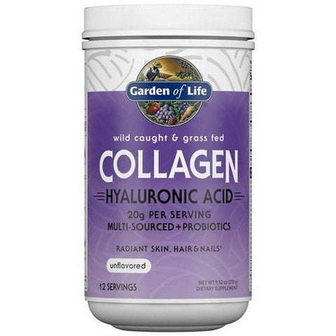 Garden of Life, Collagen Hyaluronic Acid Unflavored, 9.52 Oz