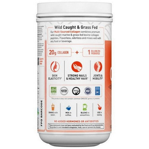 Garden of Life, Wild Caught & Grassss Feds Collagen Multi-Sourced, Unflavored 9.52 Oz