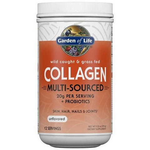 Garden of Life, Wild Caught & Grassss Feds Collagen Multi-Sourced, Unflavored 9.52 Oz